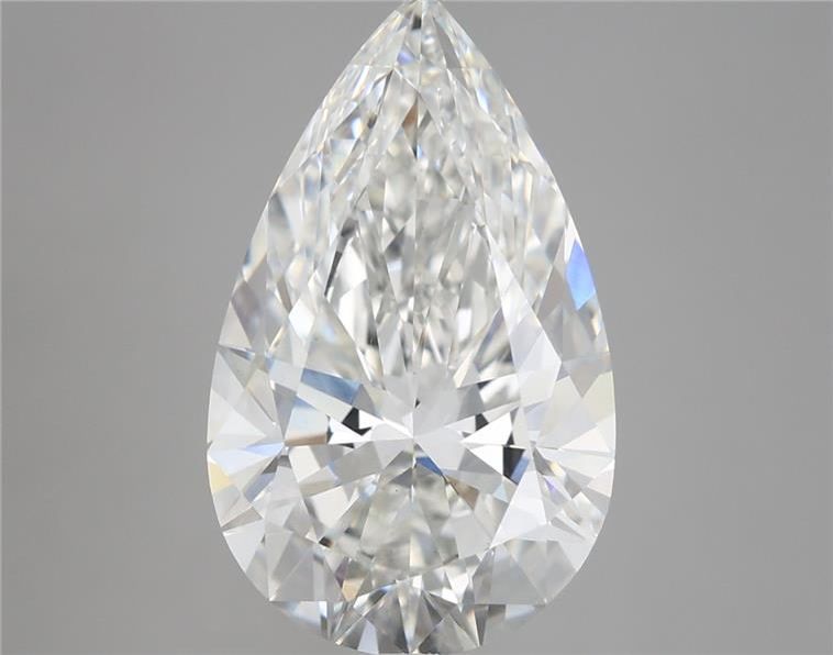 5.23 Carat G-VS1 Pear Lab Diamond