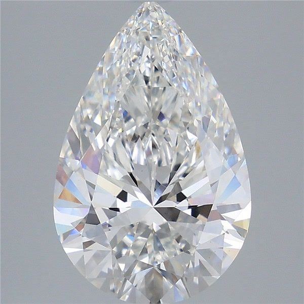 4.58 Carat E-VVS2 Pear Lab Diamond