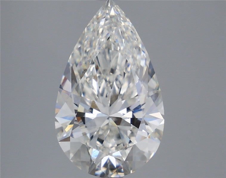 3.59 Carat F-VVS2 Pear Lab Diamond