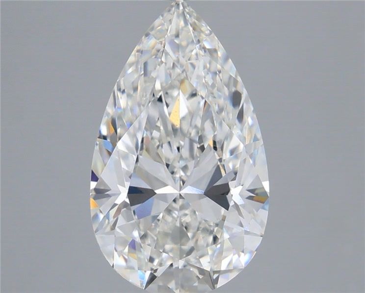 5.00 Carat F-VS1 Pear Lab Diamond