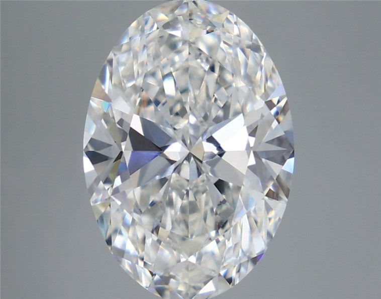 5.37 Carat F-VVS2 Oval Lab Diamond