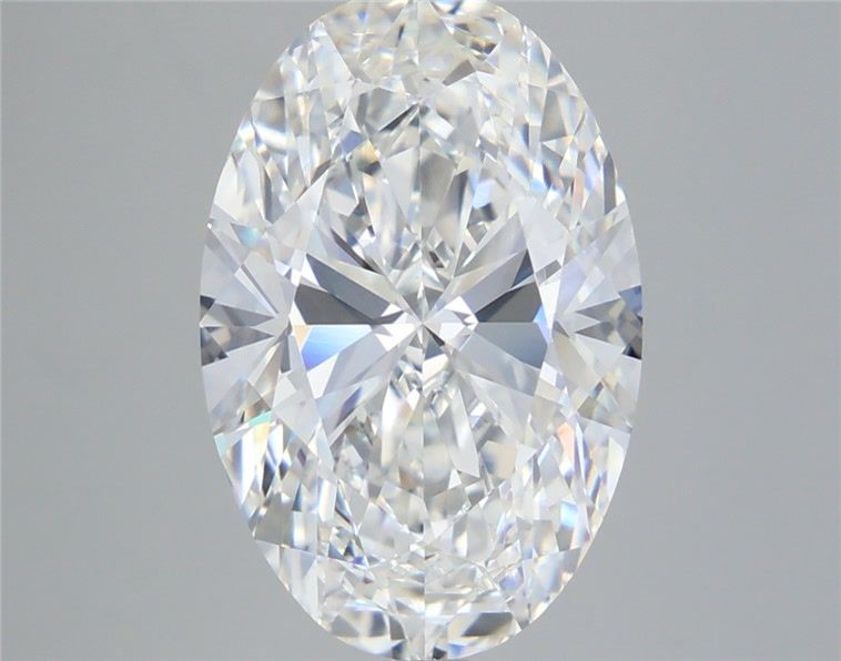 7.05 Carat F-VVS2 Oval Lab Diamond