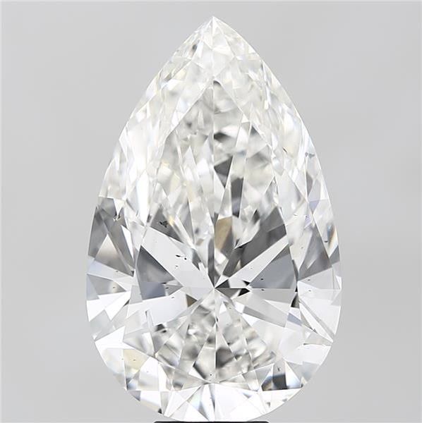 10.00 Carat G-SI1 Pear Lab Diamond