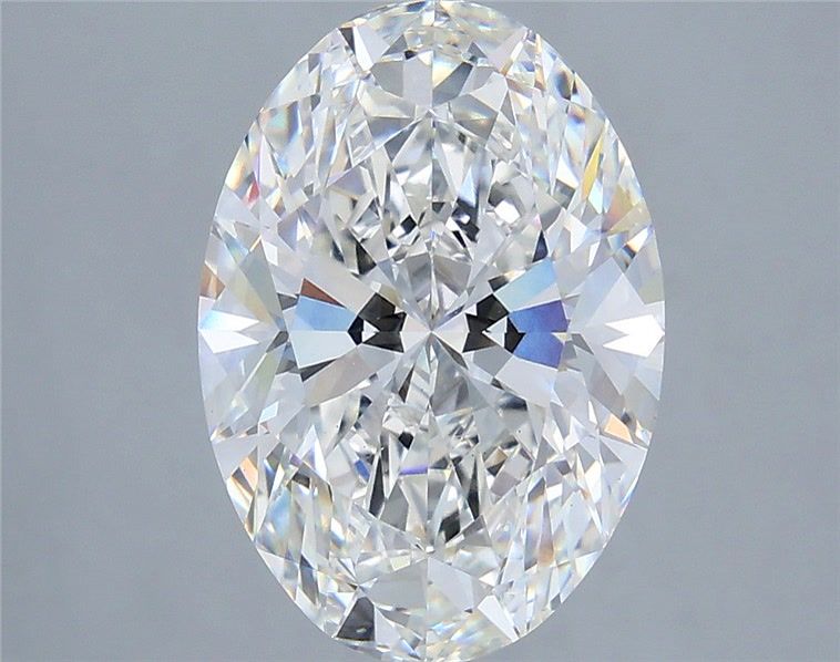 6.07 Carat G-VS1 Oval Lab Diamond