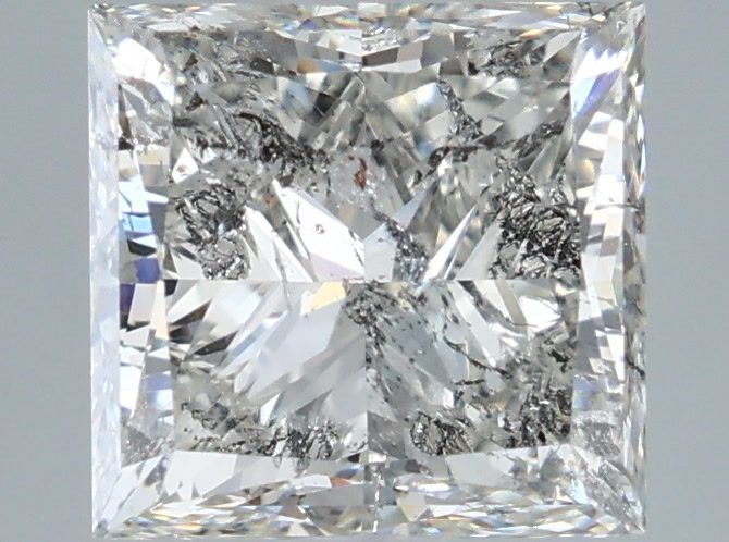 2.91 Carat H-I1 Princess Cut Diamond