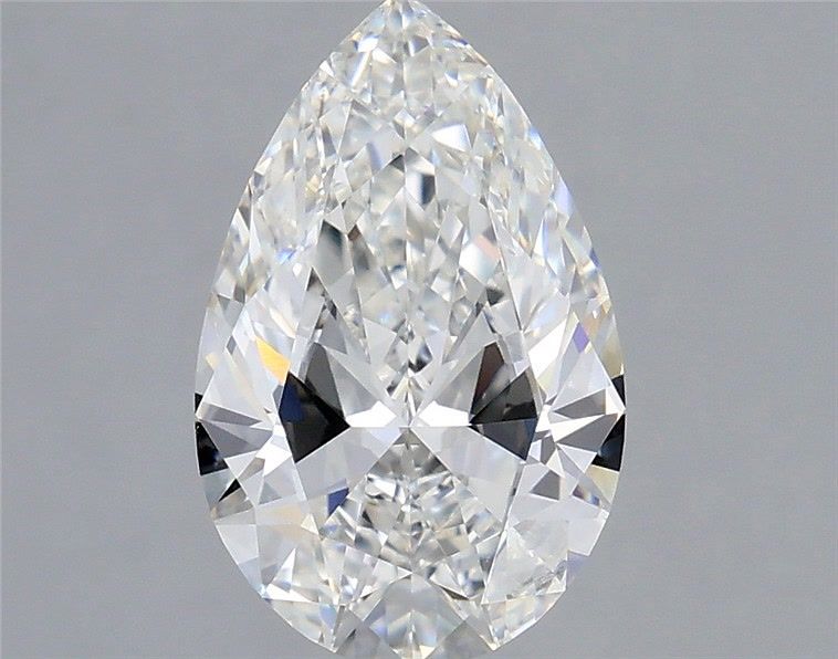2.70 Carat F-VVS2 Pear Lab Diamond
