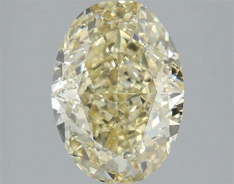 3.04 Carat Oval Cut Fancy Yellow