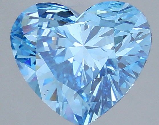 2.00 Carat Heart Cut Fancy Blue
