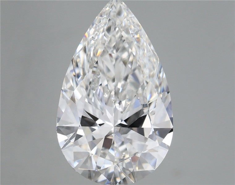 6.58 Carat E-VVS2 Pear Lab Diamond