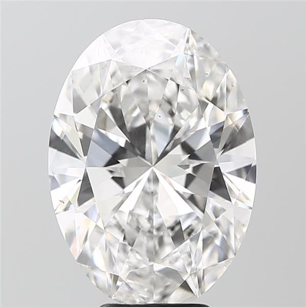 5.75 Carat F-VS2 Oval Lab Diamond