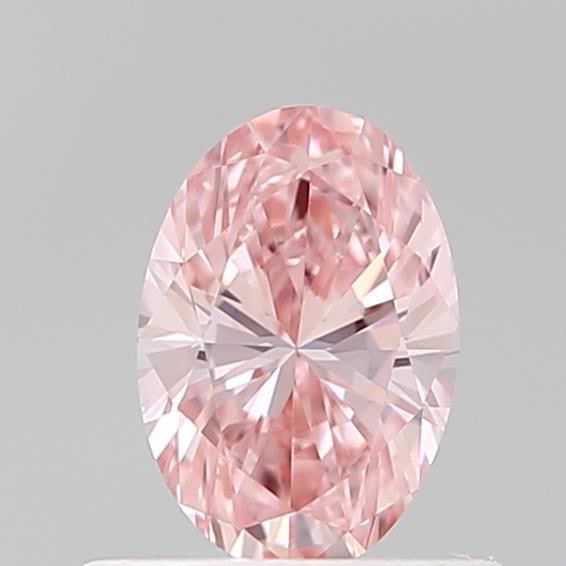 0.58 Carat Oval Cut Fancy Pink