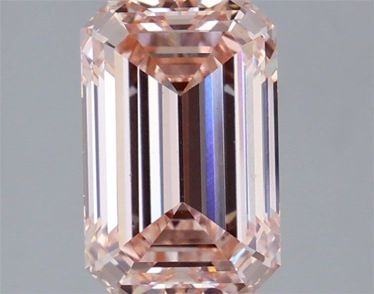 3.52 Carat Emerald Cut Fancy Pink