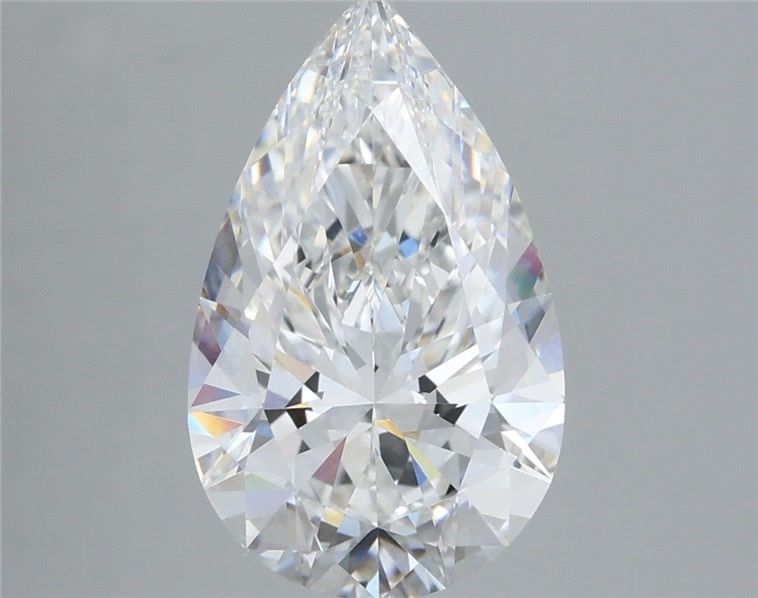 3.48 Carat E-VVS2 Pear Lab Diamond