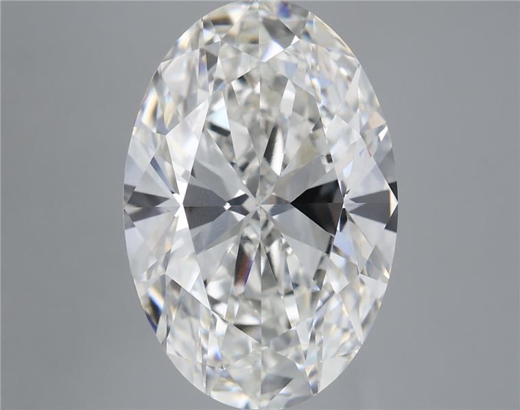 8.07 Carat F-VVS2 Oval Lab Diamond
