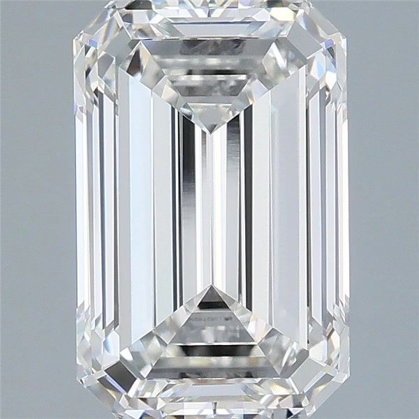 3.55 Carat F-VVS2 Emerald Lab Diamond