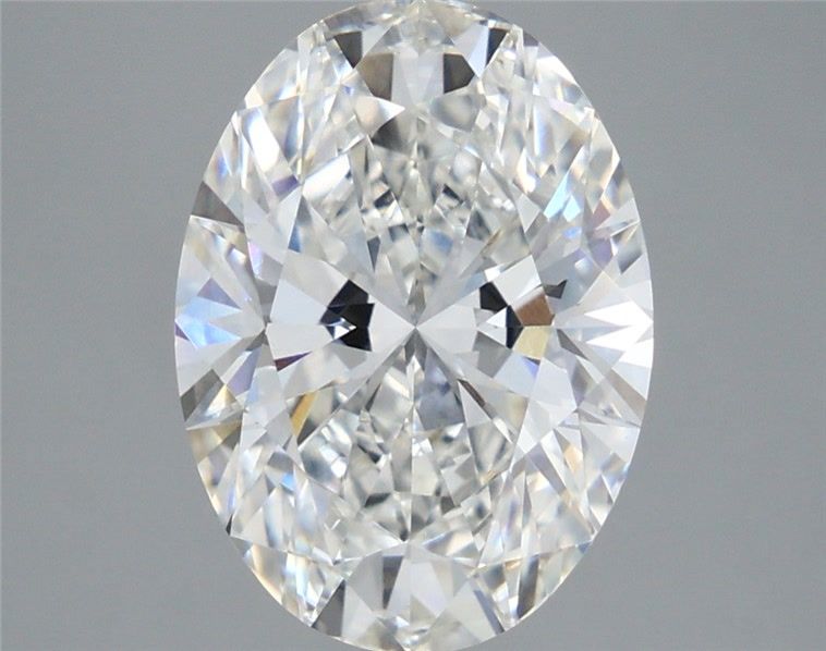 4.59 Carat F-VVS2 Oval Lab Diamond