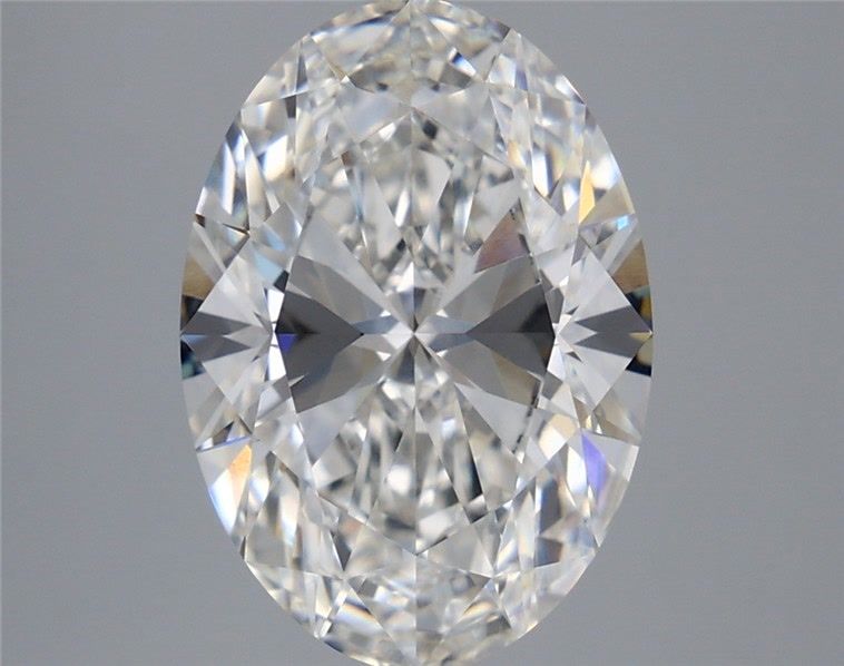 4.33 Carat F-VVS2 Oval Lab Diamond