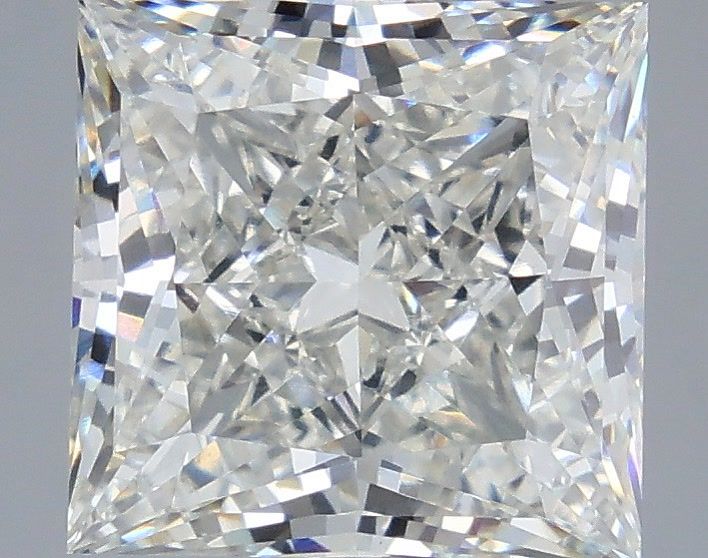 4.37 Carat G-VVS2 Princess Lab Diamond