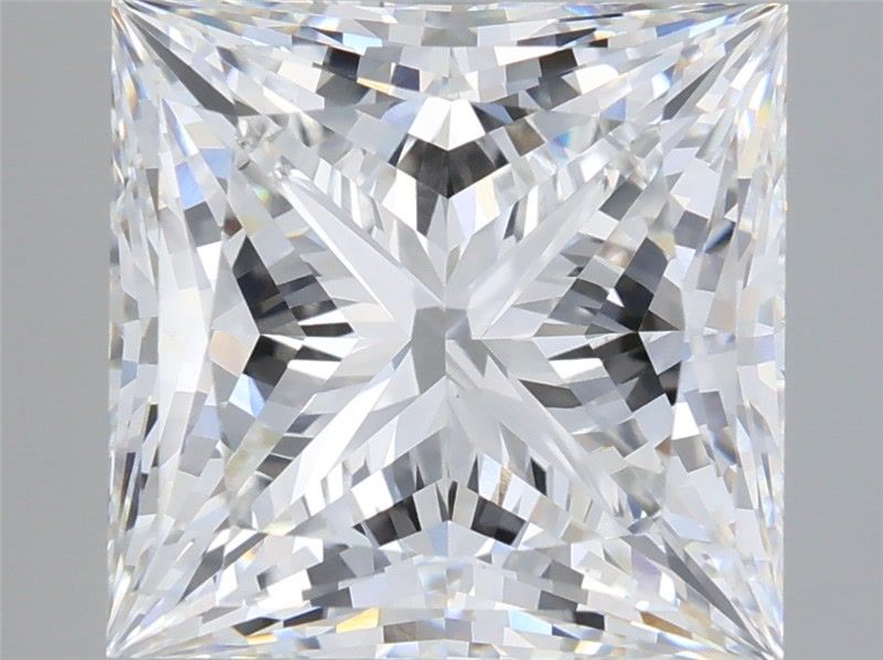 6.54 Carat E-VVS2 Princess Lab Diamond