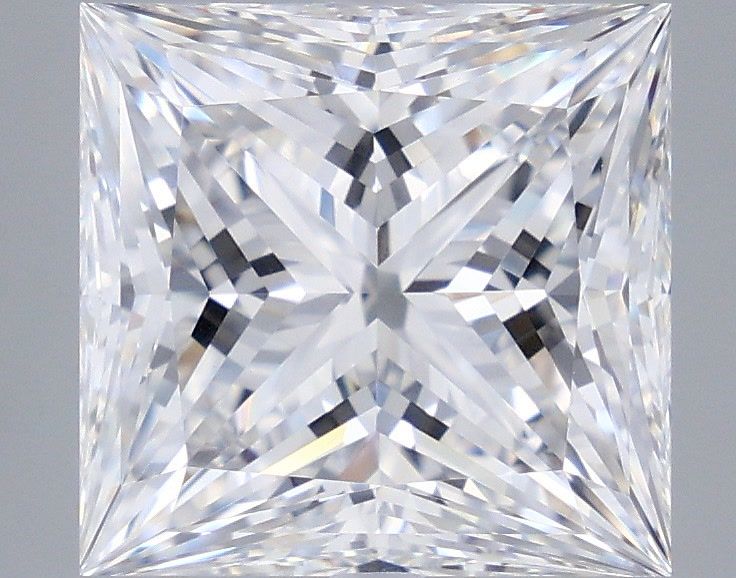 5.57 Carat D-VVS2 Princess Lab Diamond