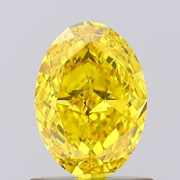 1.00 Carat Oval Cut Fancy Yellow