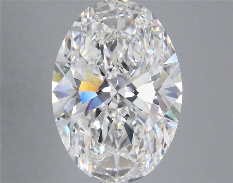 8.09 Carat F-VVS1 Oval Lab Diamond