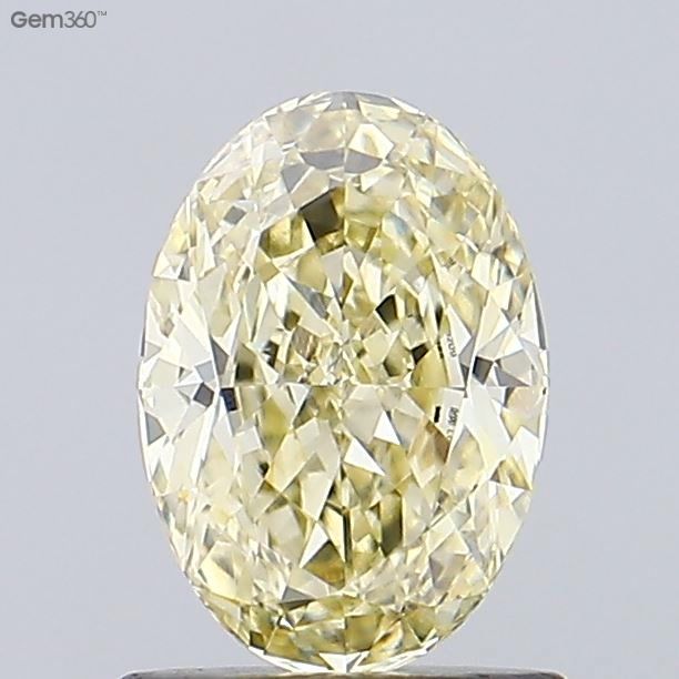 1.12 Carat Oval Cut Fancy Yellow
