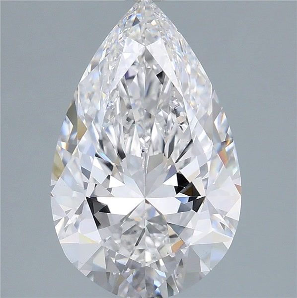 4.53 Carat D-VS1 Pear Lab Diamond