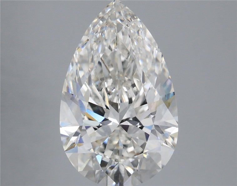 4.05 Carat G-VVS2 Pear Lab Diamond