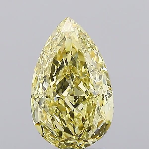 3.07 Carat Pear Cut Fancy Yellow