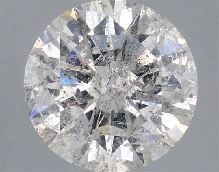 2.52 Carat H-I1 Round Cut Diamond