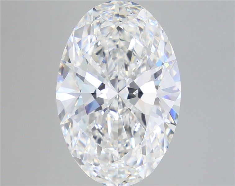 7.62 Carat F-VVS2 Oval Lab Diamond