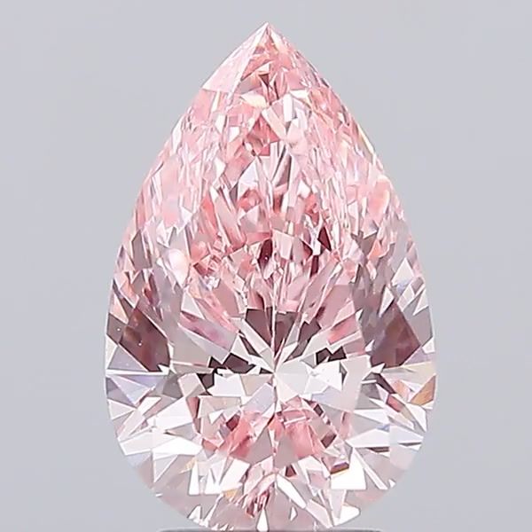 4.00 Carat Pear Cut Fancy Pink