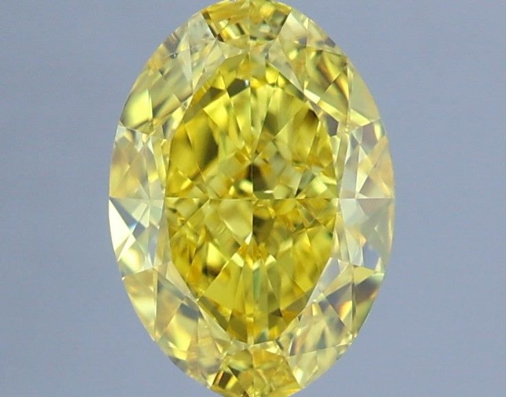 1.26 Carat Oval Cut Fancy Yellow