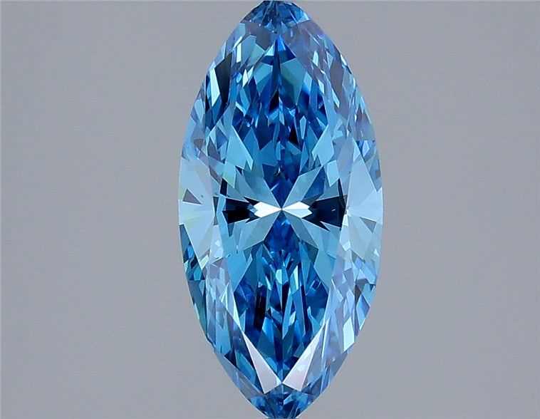 1.76 Carat Marquise Cut Fancy Blue