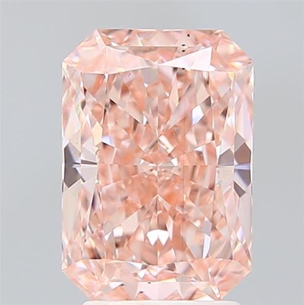 3.04 Carat Radiant Cut Fancy Pink