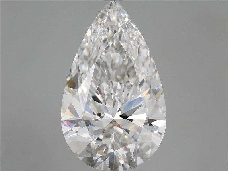 6.59 Carat E-VVS2 Pear Lab Diamond