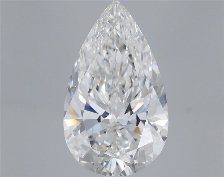 6.08 Carat F-VVS2 Pear Lab Diamond