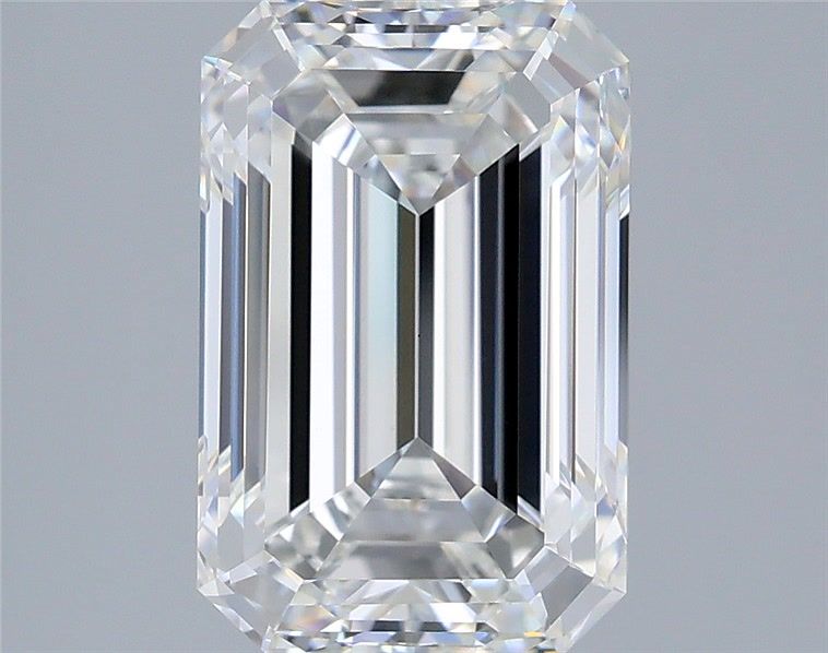 4.08 Carat F-VVS2 Emerald Lab Diamond