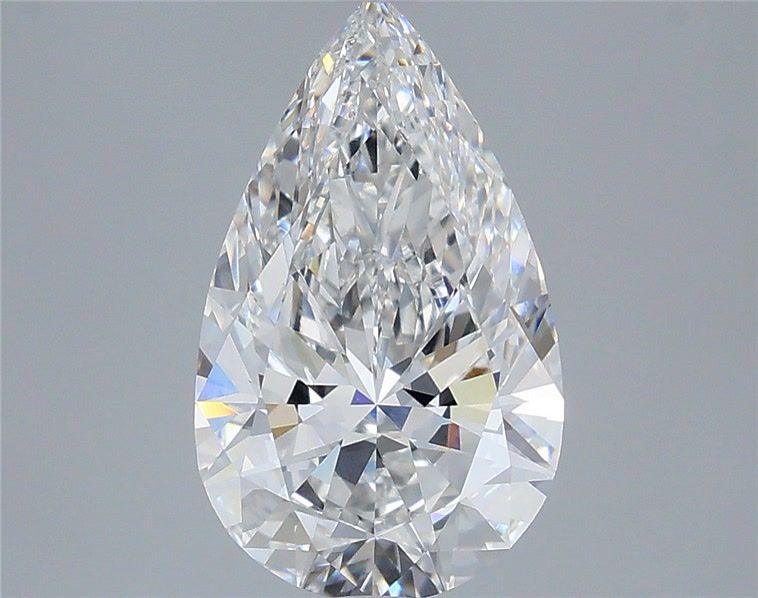 2.94 Carat D-VVS2 Pear Lab Diamond