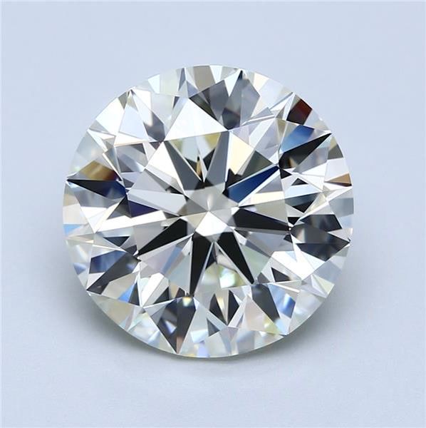 6.42 Carat K-VVS2 Round Cut Diamond