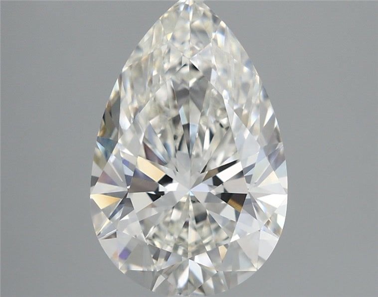 3.55 Carat G-VVS2 Pear Lab Diamond