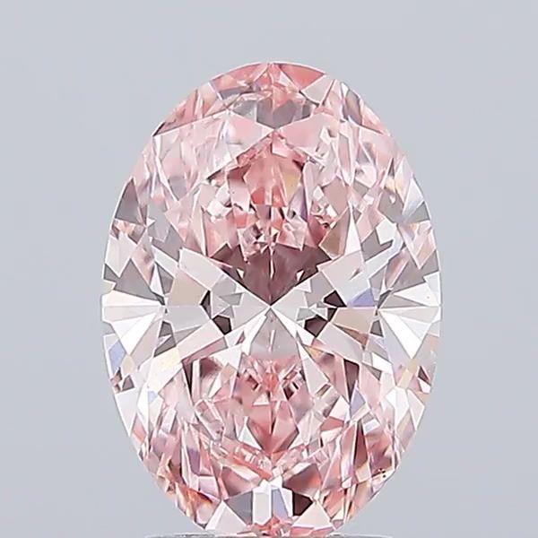 3.02 Carat Oval Cut Fancy Pink