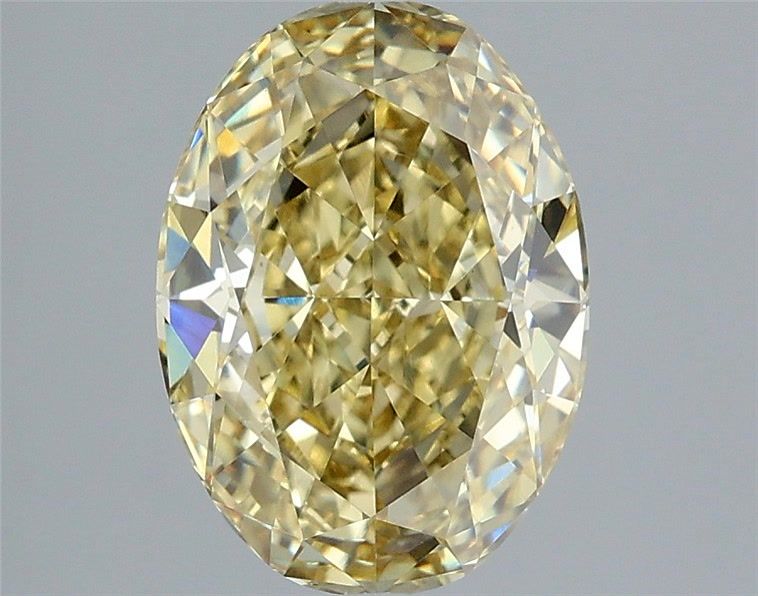 2.62 Carat Oval Cut Fancy Yellow