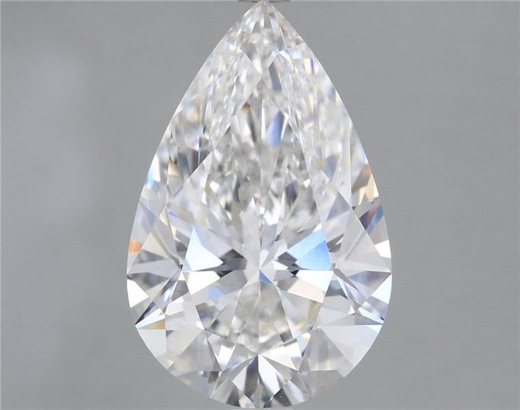 6.04 Carat F-VVS2 Pear Lab Diamond