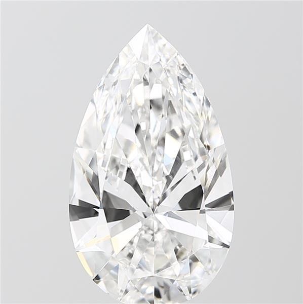6.50 Carat E-VVS2 Pear Lab Diamond
