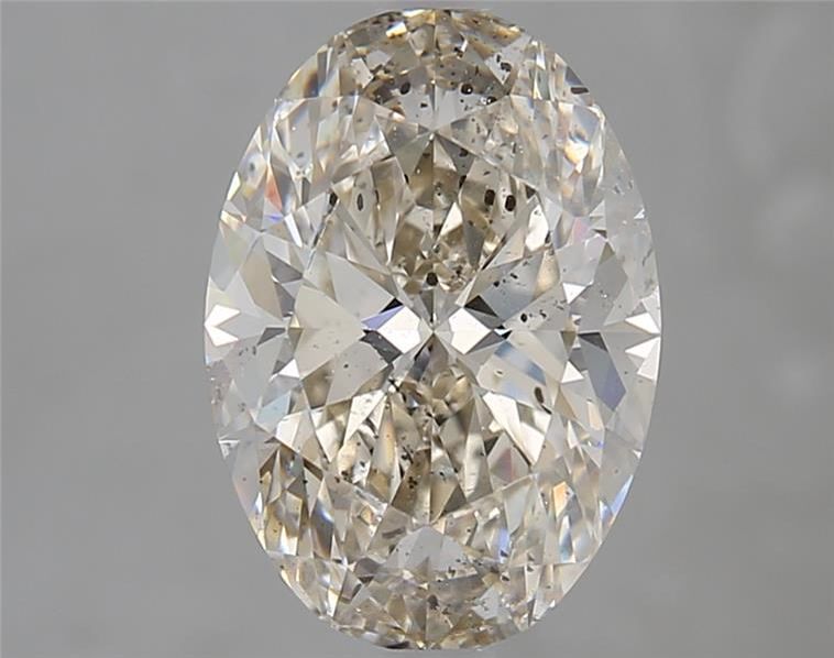 2.52 Carat L I1 Oval Diamond