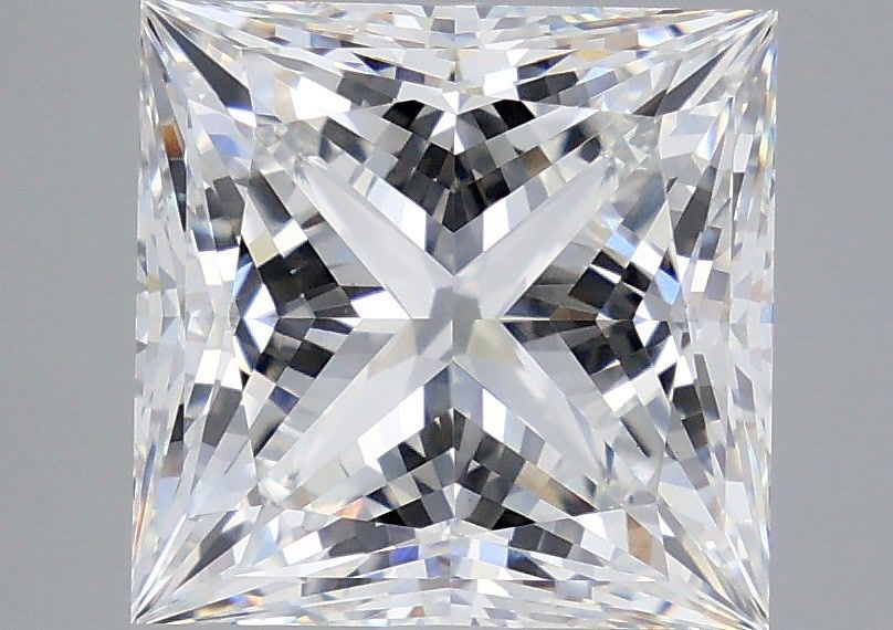 6.08 Carat E-VVS2 Princess Lab Diamond