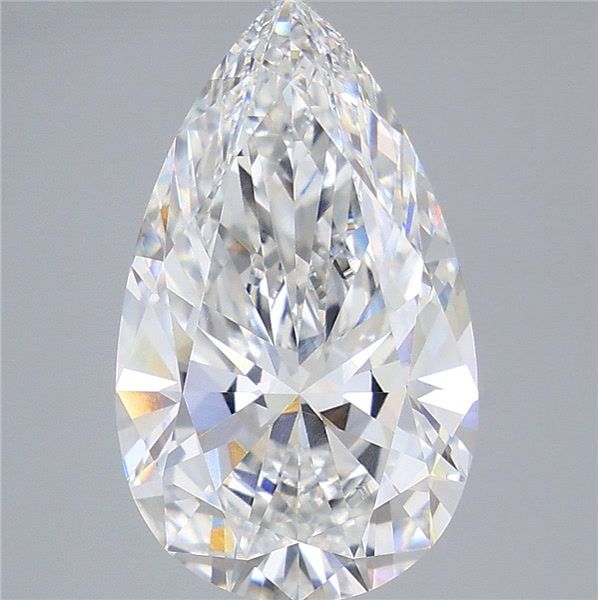 5.53 Carat E-VVS2 Pear Lab Diamond