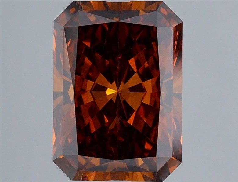 3.08 Carat Radiant Cut Fancy Orange